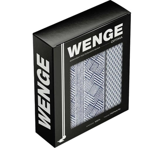 Комплект постельного белья Wenge семейный, перкаль, Optima, 70х70 см, 60056-1/60057-2 Renaissance Geometry 955821