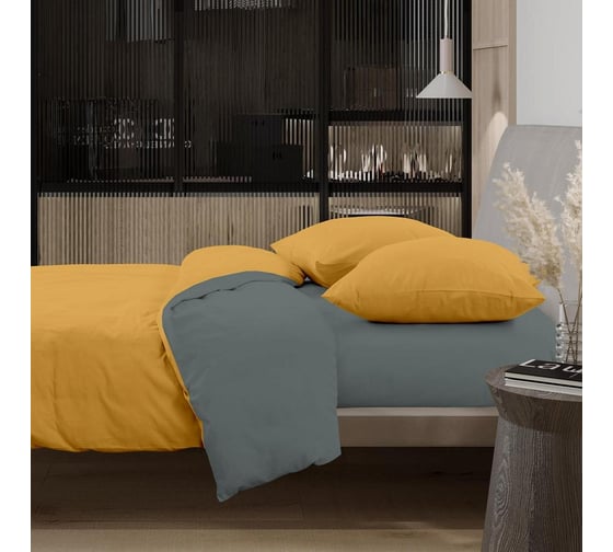 Комплект постельного белья Wenge семейный, перкаль, Актив Optima, 70х70 см, 86029-1/86066-13 Stone 998511