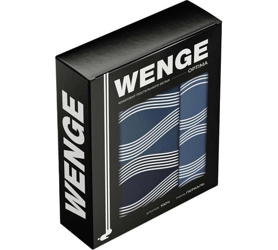 Комплект постельного белья Wenge семейный перкаль Optima 70x70 рисунок 60080-1/60080-2 Wave 974309