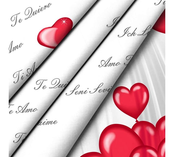 Комплект постельного белья Wenge 1.5 перкаль Young 70x70 рисунок 6753-1/15950-28 Air hearts 951133
