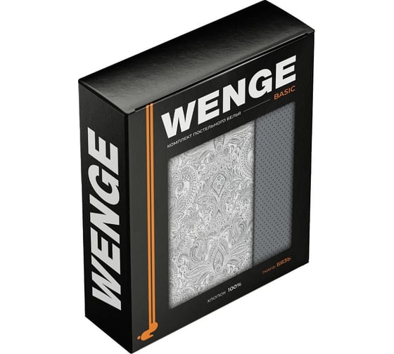 Комплект постельного белья Wenge евро бязь Basic 70x70 рисунок 60007-1/6757-16 Edison 950795