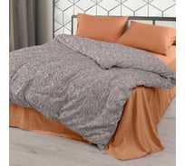Комплект постельного белья Wenge евро бязь Basic 70x70 рисунок 60033-1/24500-53 Sunlit wave 950800