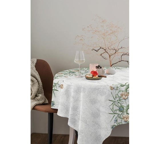 Скатерть Wenge рогожка 903 145x145 рисунок 60048-1 Tropical accent 953052 1