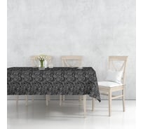 Скатерть Wenge рогожка, арт.903, 145x220, "С любовью" by рис 30339-1 Черно-белая любовь 972146