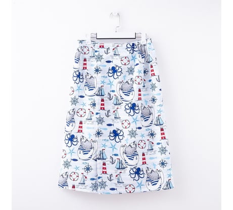 Полотенце банное Этель Капитан килт 75х144 см, вафля 200 г/м2, 100% хлопок 5928253