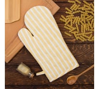 Варежка-прихватка Этель Натурэль 18x33 см, 170 гр/м2, 100% хлопок 5084394