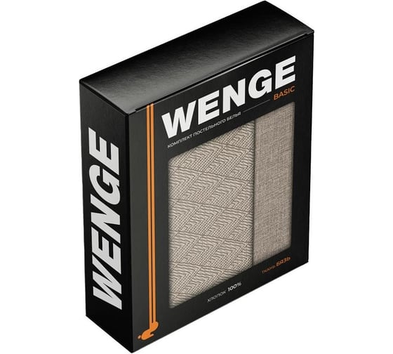 Комплект постельного белья Wenge семейный, бязь, Basic 50x70, рис. 27126-1/31117-72 Pelle 896842