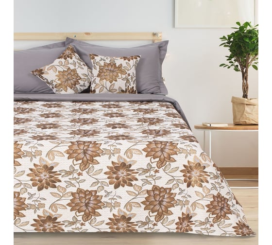 Покрывало Этель гобеленовое Роскошь золотой 140х200 см, плотность 450 г/м2, 20% хлопок, 80% п/э 4616829 1