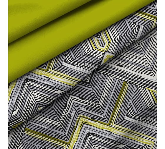 Комплект постельного белья Wenge евро, бязь, Basic 70x70, рис. 60068-1/24600-22 Eastern geometry 966979