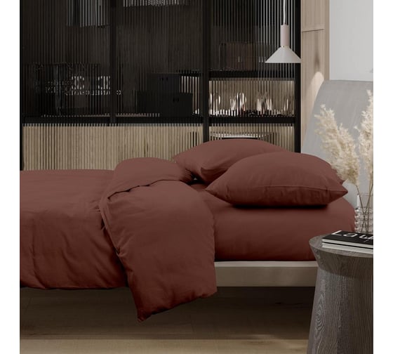 Комплект постельного белья Wenge 1.5, перкаль, Актив Optima 70x70, рис. 86023-11 Peru 998471 1