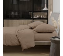 Комплект постельного белья Wenge 1.5, перкаль, Актив Optima 70x70, рис. 86011-11 Latte 896947