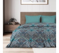 Комплект постельного белья Wenge евро, перкаль, Optima 70x70, рис. 60068-2/24500-78 Sea and sand 978262