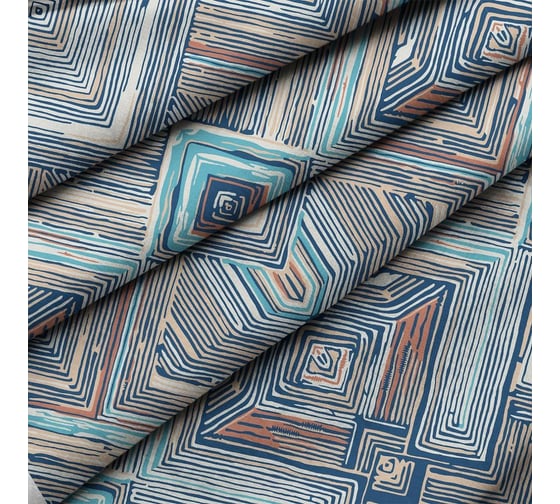 Комплект постельного белья Wenge евро, перкаль, Optima 70x70, рис. 60068-2/24500-78 Sea and sand 978262