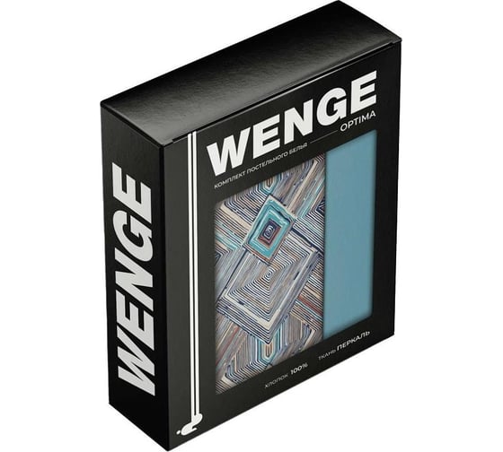 Комплект постельного белья Wenge евро, перкаль, Optima 70x70, рис. 60068-2/24500-78 Sea and sand 978262