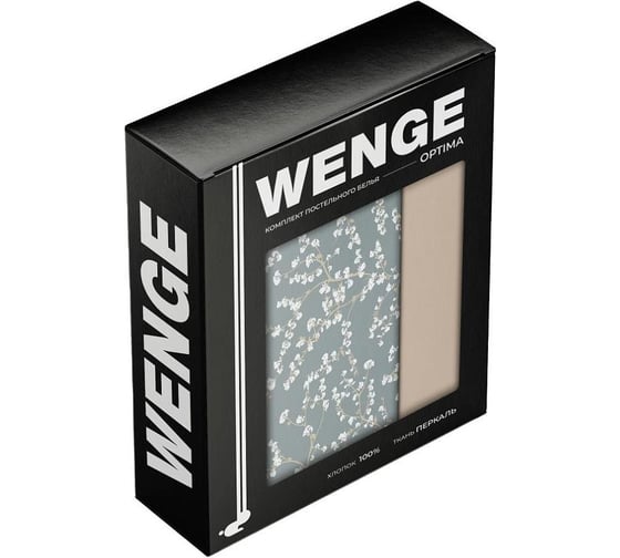 Комплект постельного белья Wenge семейный, перкаль, Optima 50x70, рис. 60037-1/24500-21 Joliet 896318