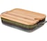 Форма для запекания Agness reactive green с бамбуковой крышкой 30,2x18x5,5 см 780-120 1