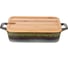 Форма для запекания Agness reactive green с бамбуковой крышкой 30,2x18x5,5 см 780-120 3