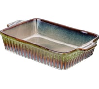 Форма для запекания Agness reactive green 32,5x19x6,5 см 780-104