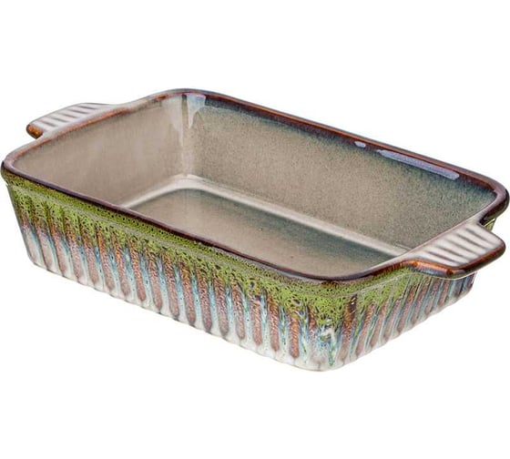 Форма для запекания Agness reactive green 28,5x17x6,5 см 780-107 1