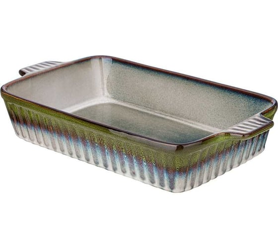 Форма для запекания Agness reactive green 37,5x21,5x7 см 780-101