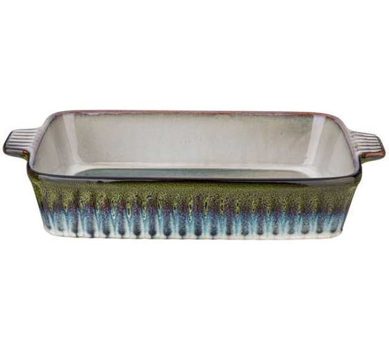 Форма для запекания Agness reactive green 37,5x21,5x7 см 780-101