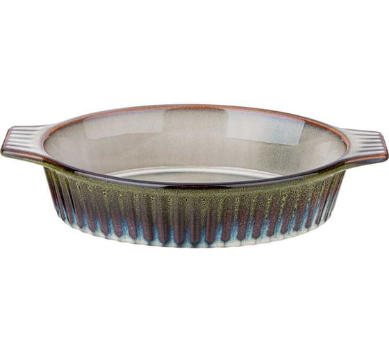 Форма для запекания Agness овальная reactive green 31x19x6,5 см 780-113
