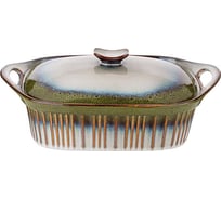 Форма для запекания Agness с крышкой reactive green 33x23,2x9,5/12,8 см 2 л 780-109