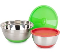 Набор мисок Attribute с крышками MIX STORE 2 шт 1.5 л + 2.4 л ASS022