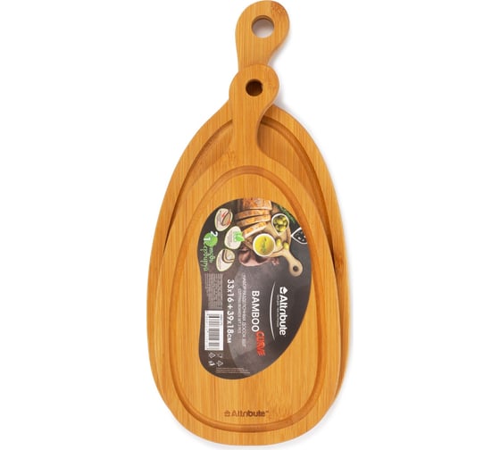 Набор разделочных досок Attribute BAMBOO CURVE, 2 шт ABX175