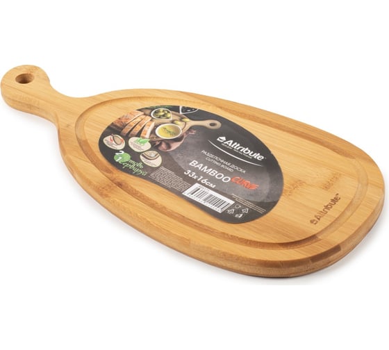 Разделочная доска Attribute BAMBOO CURVE 33x16x1.5 см ABX171
