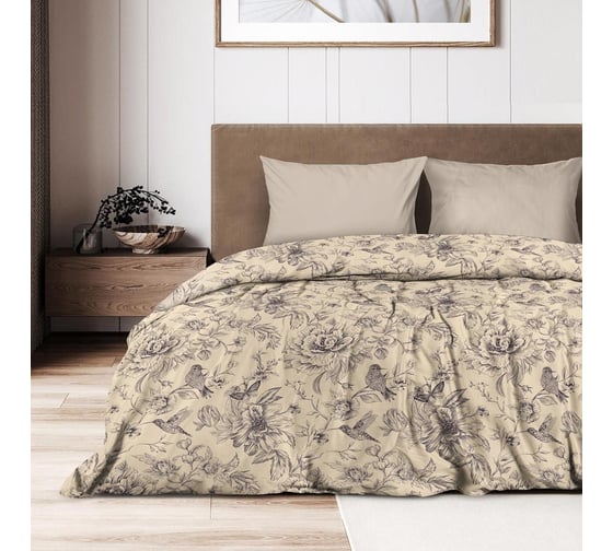 Комплект постельного белья Wenge евро перкаль Optima (70x70) рис. 60055-1/15218-11 Lyricism 955823