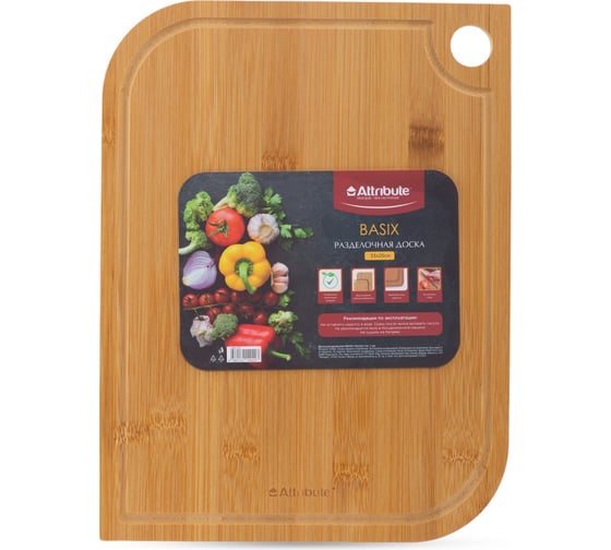 Разделочная доска Attribute BASIX 33x25x1 см ABX150