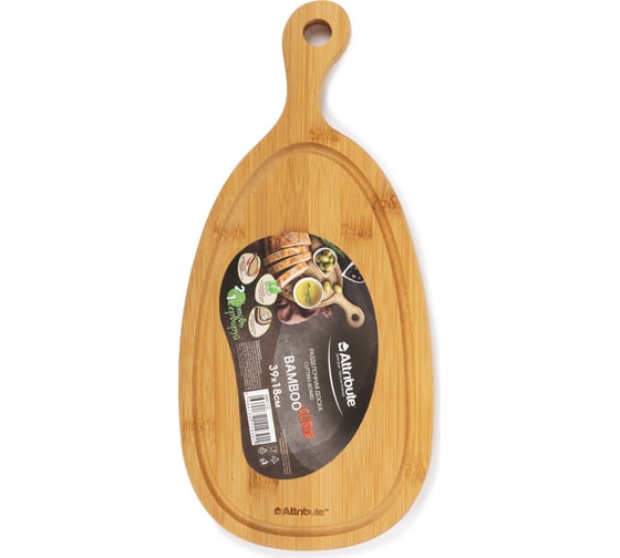 Разделочная доска Attribute BAMBOO CURVE 39x18x1.5 см ABX172
