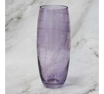 Декоративная ваза Никольский завод светотехнического стекла ПАНЕВЕЖИС лиловый, высота 30 см, диаметр 127 мм 069155