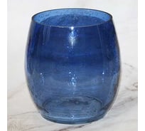 Малая декоративная ваза Никольский завод светотехнического стекла Аксинья содовое стекло, высота 215 мм, диаметр 21 см 069162