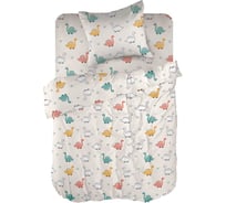 Комплект постельного белья Wenge детск. перкаль baby (40x60) рис. 60083-1 Cute Dino 974311