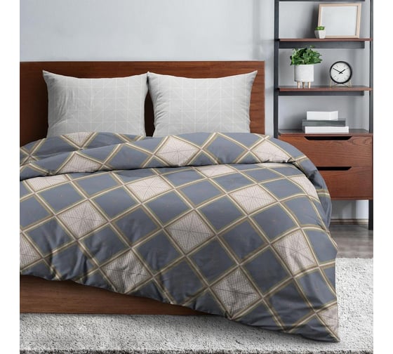 Комплект постельного белья Wenge семейный бязь Basic (70x70) рис. 24322-2/24241-5 Lorenza grey 951750 1