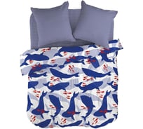 Комплект постельного белья Wenge 2.0 перкаль Young (70x70) рис. 60130-1/60157-2 Marine 997195