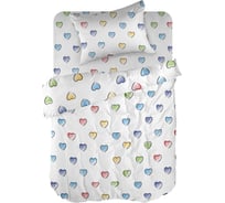 Комплект постельного белья Wenge 1.5 перкаль kids (70x70) рис. 60047-1 Heavenly hearts 966991