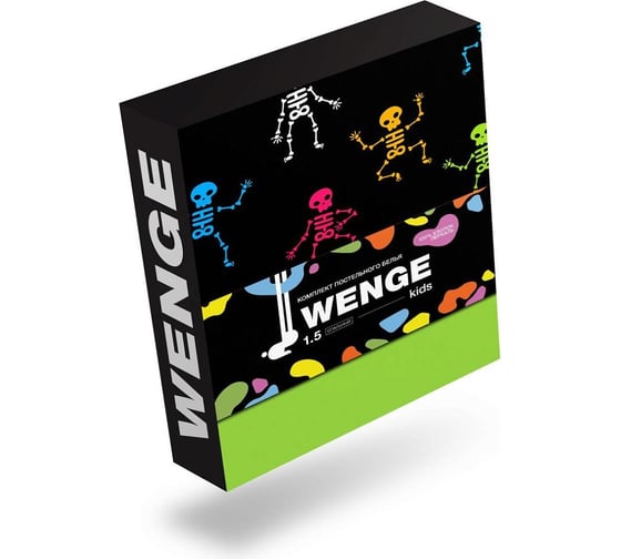 Комплект постельного белья Wenge 1.5 перкаль kids (70x70) рис. 60046-1/30277-11 Neon party 951506