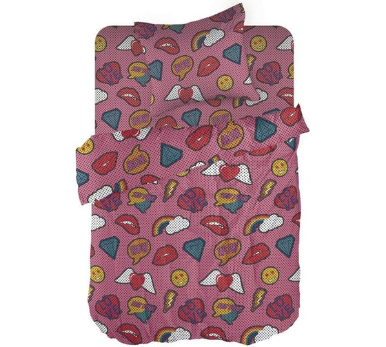 Комплект постельного белья Wenge 1.5 перкаль Kids (70x70) рис. 60136-1 Kiss 989432 1