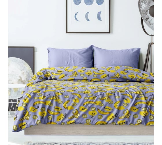 Комплект постельного белья Wenge 1.5 перкаль Young (70x70) рис. 60093-1/24600-37 Banana mood 972855