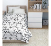 Покрывало Волшебная Ночь Junior поплин, 145х200, Catty Meow 797154