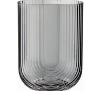 Ваза для цветов Akvali U-образная, серая, стекло HVA0053B-B
