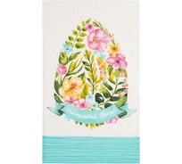 Кухонное полотенце Доляна Счастливая пасха 35x60 см, 100% хлопок, 160 г/м2 4682751