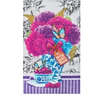 Полотенце Доляна Гортензия 35x60±2 см, 100% хлопок, рогожка 162 г/м2 4017265