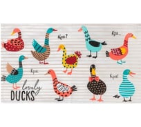 Кухонное полотенце Доляна Lovely Ducks 35x60 см, 100% хлопок, 160 г/м2 4136463