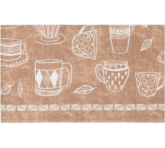 Полотенце Доляна Cup of tea 35x60 см, микс, 100% хлопок, 164 г/м2 4682762 1