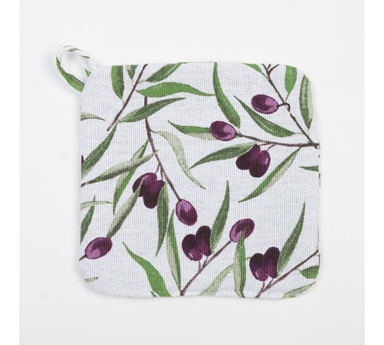 Прихватка Доляна Olives 19x19 см, 100% хлопок, ватин 250 г/м2 9215878 1