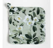 Прихватка Доляна Apple flowers 19x19 см, 100% хлопок, рогожка 164 г/м2 9322512